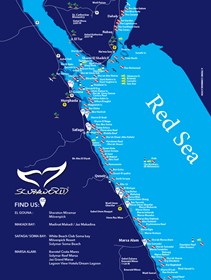 Scuba World Divers Map - Our Located In list Hotel